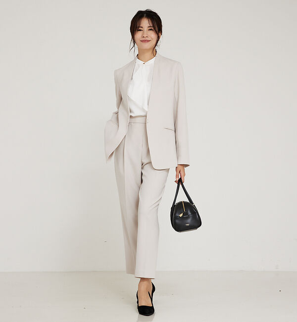 abahouse mavie「【WEB Domani掲載】【エニデイカセット】ノーカラージャケット」|ノーカラージャケット|