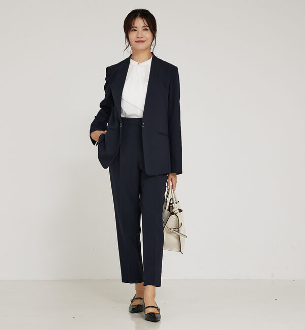 abahouse mavie「【WEB Domani掲載】【エニデイカセット】ノーカラージャケット」|ノーカラージャケット|