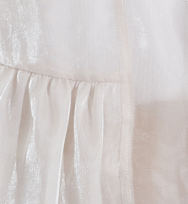 NOMINE「2WAY シャイン シアー フリルベスト」|ベスト・ジレ|