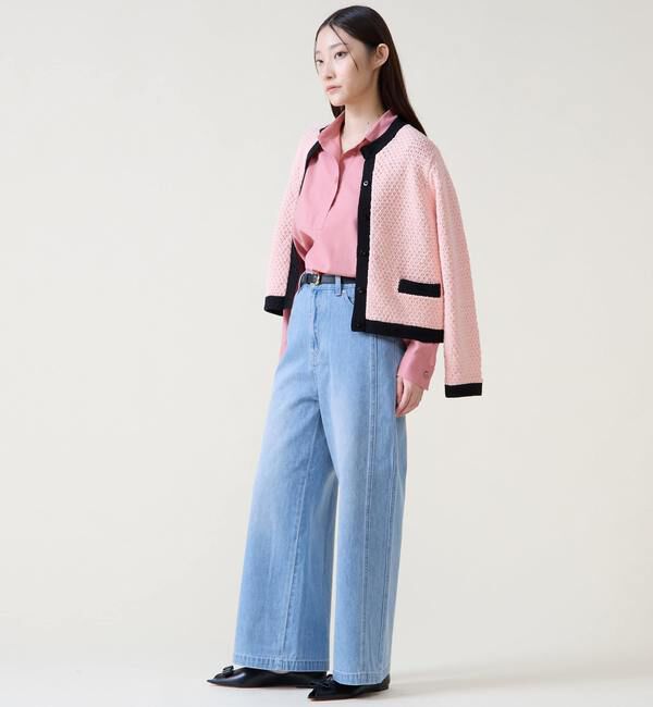 TIARA「ジオモチーフニットジャケット」|カーディガン|