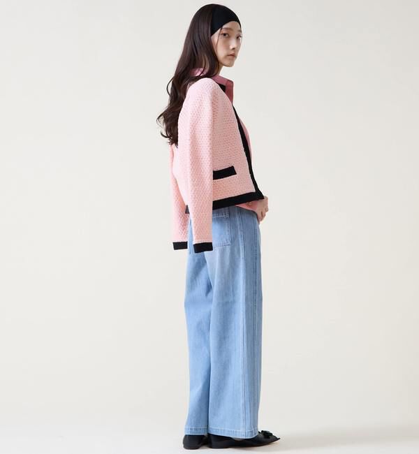 TIARA「ジオモチーフニットジャケット」|カーディガン|