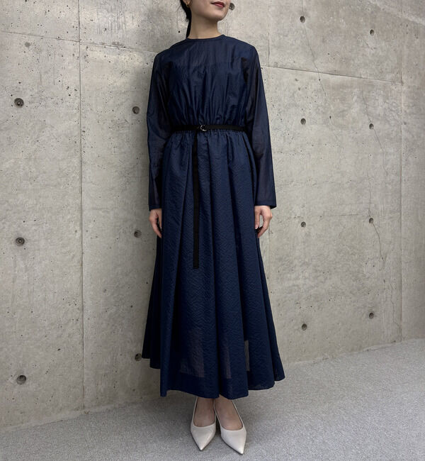 TIARA「ロングスリーブフレアワンピース」|ワンピース|