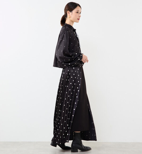 Soffitto「ドット柄ボウタイブラウス」|シャツ・ブラウス|