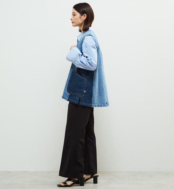 Soffitto「配色デニムベスト」|ベスト・ジレ|