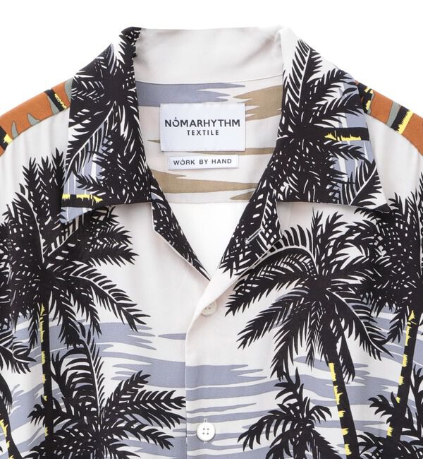 A_「【NOMARHYTHM TEXTILE/ノーマリズム テキスタイル】Palm Tree Summer Shirt」|シャツ・ブラウス|