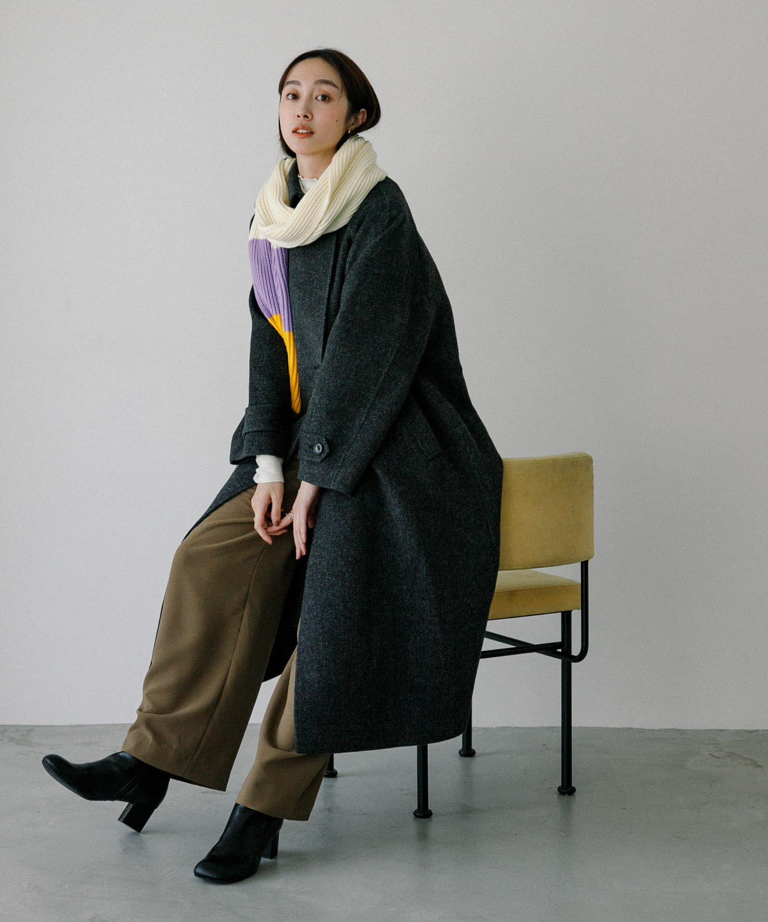 URBAN RESEARCH「ボーダーニットマフラー」|マフラー|