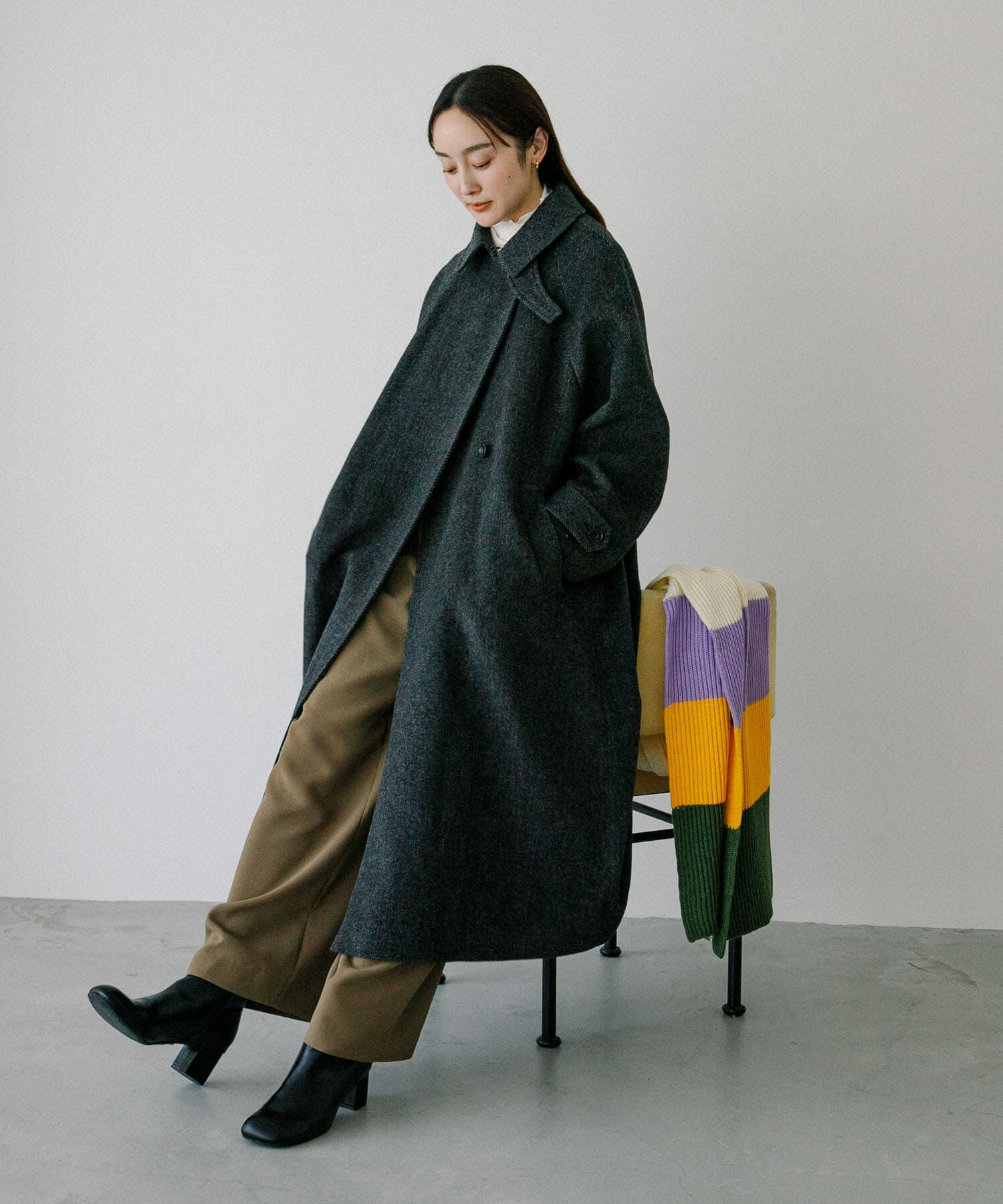 URBAN RESEARCH「ボーダーニットマフラー」|マフラー|