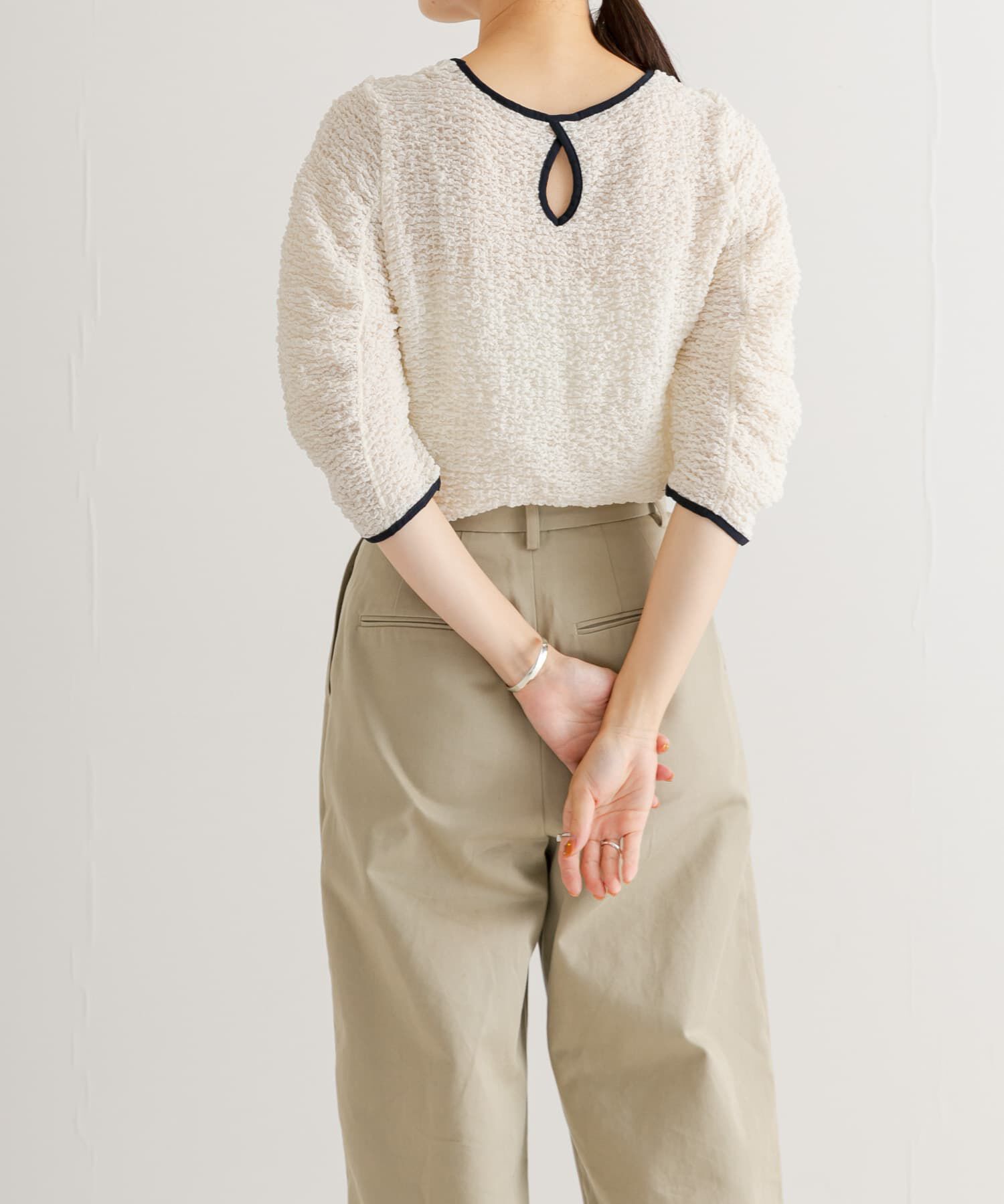 URBAN RESEARCH「シャーリングハーフスリーブプルオーバー」|Tシャツ・カットソー|