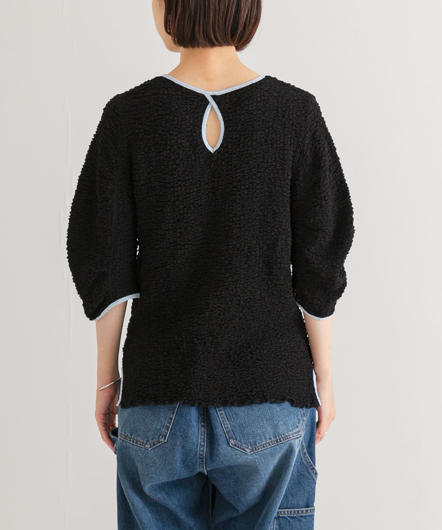 URBAN RESEARCH「シャーリングハーフスリーブプルオーバー」|Tシャツ・カットソー|