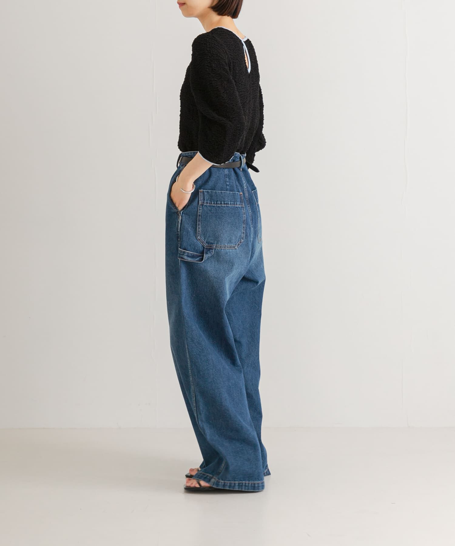 URBAN RESEARCH「シャーリングハーフスリーブプルオーバー」|Tシャツ・カットソー|