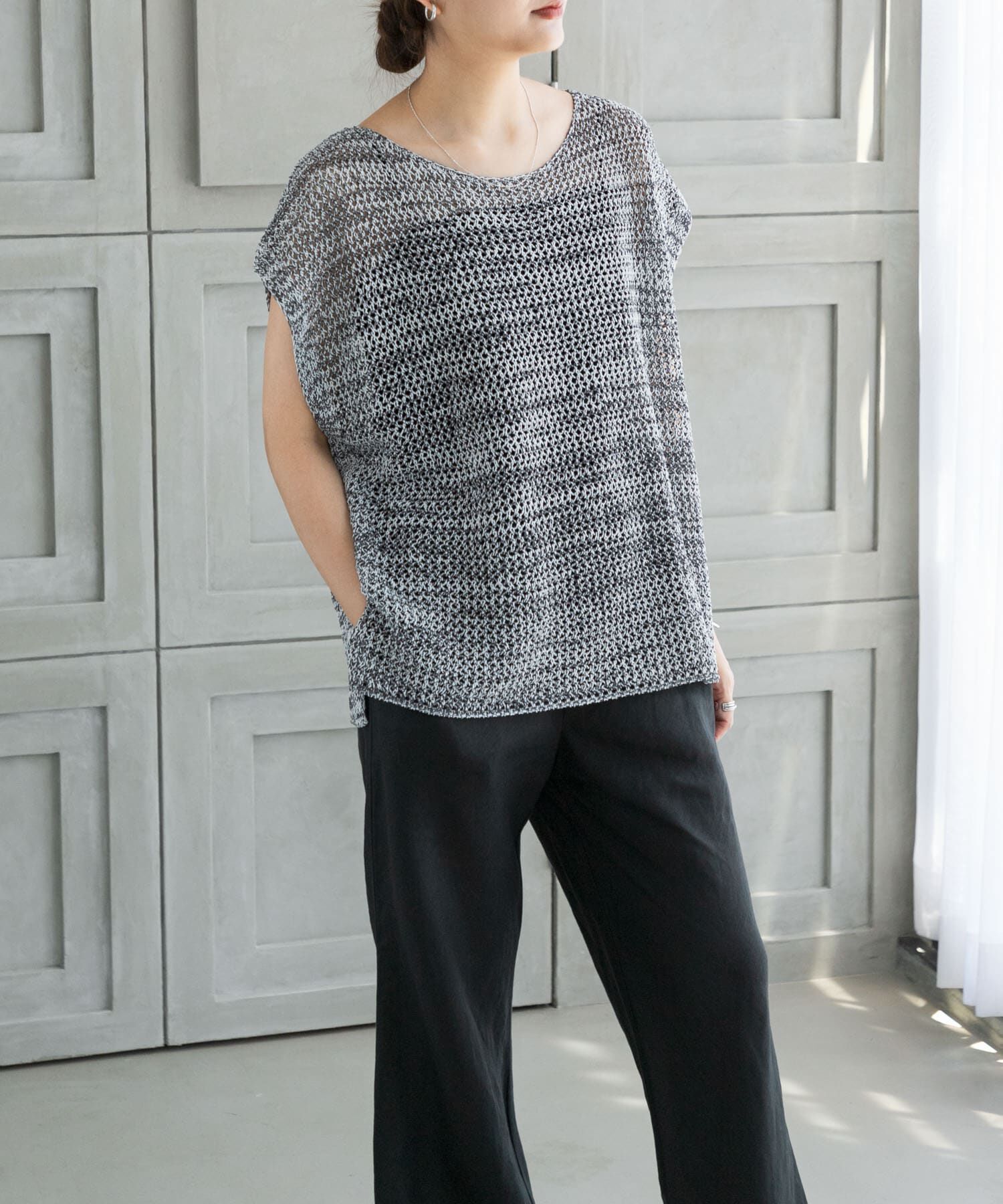 URBAN RESEARCH「メランジメッシュニット」|ニット・セーター|