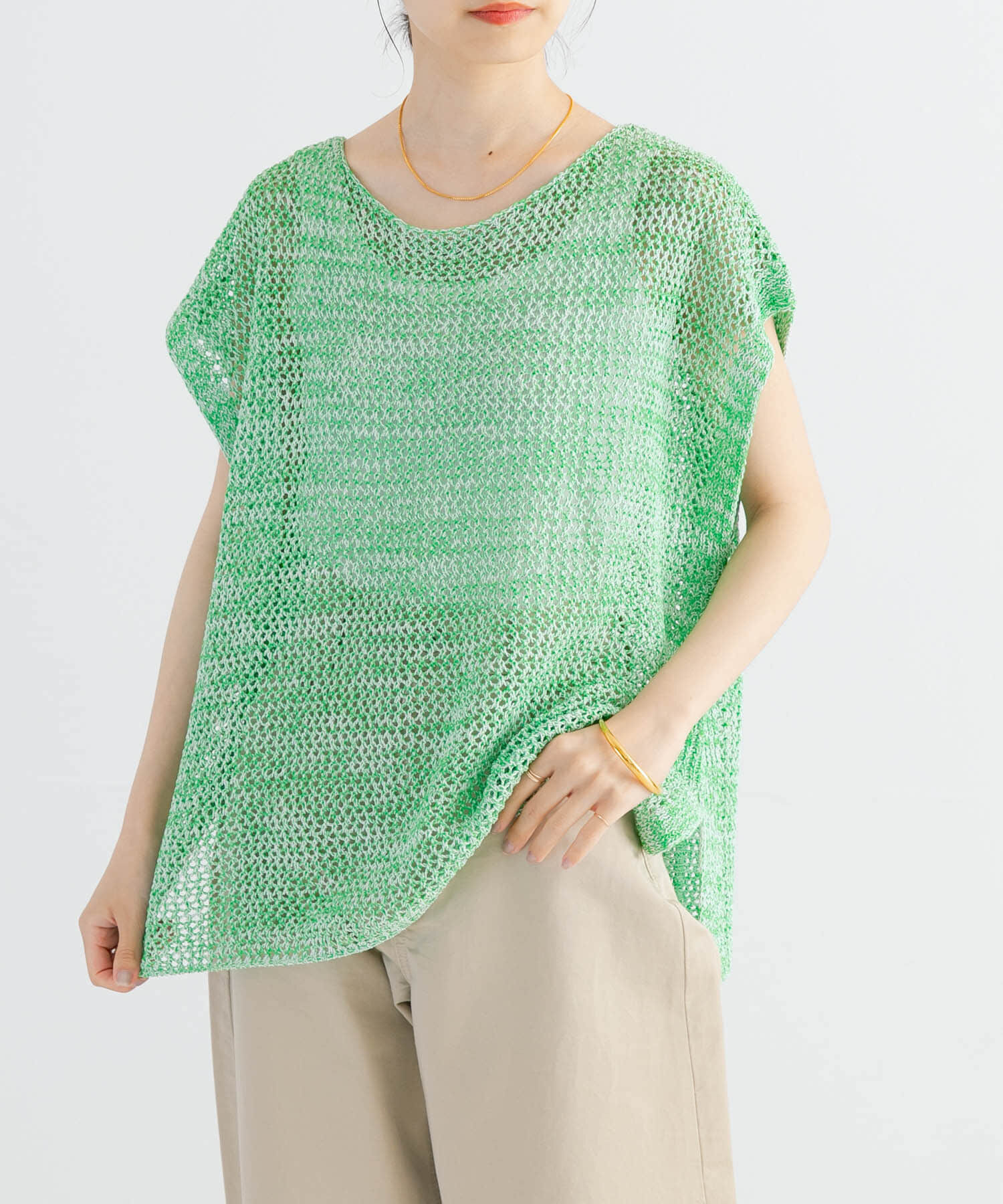 URBAN RESEARCH「メランジメッシュニット」|ニット・セーター|