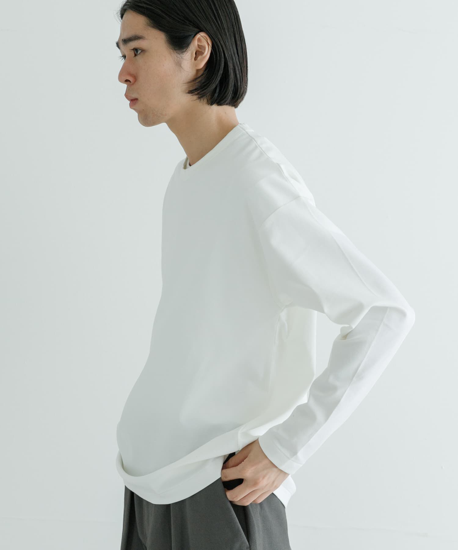 URBAN RESEARCH「コットンナイロンスムージーロングスリーブ」|Tシャツ・カットソー|