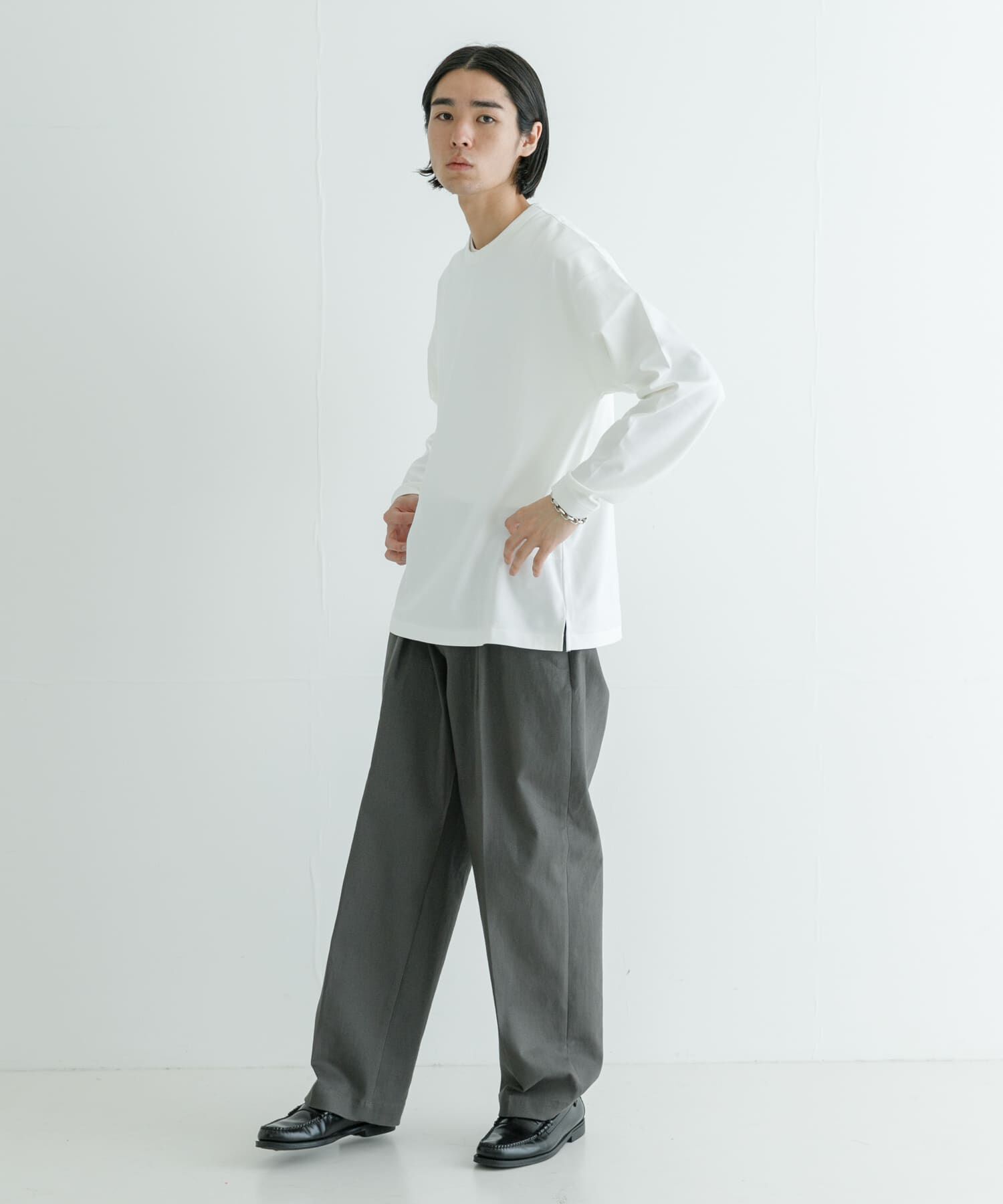 URBAN RESEARCH「コットンナイロンスムージーロングスリーブ」|Tシャツ・カットソー|