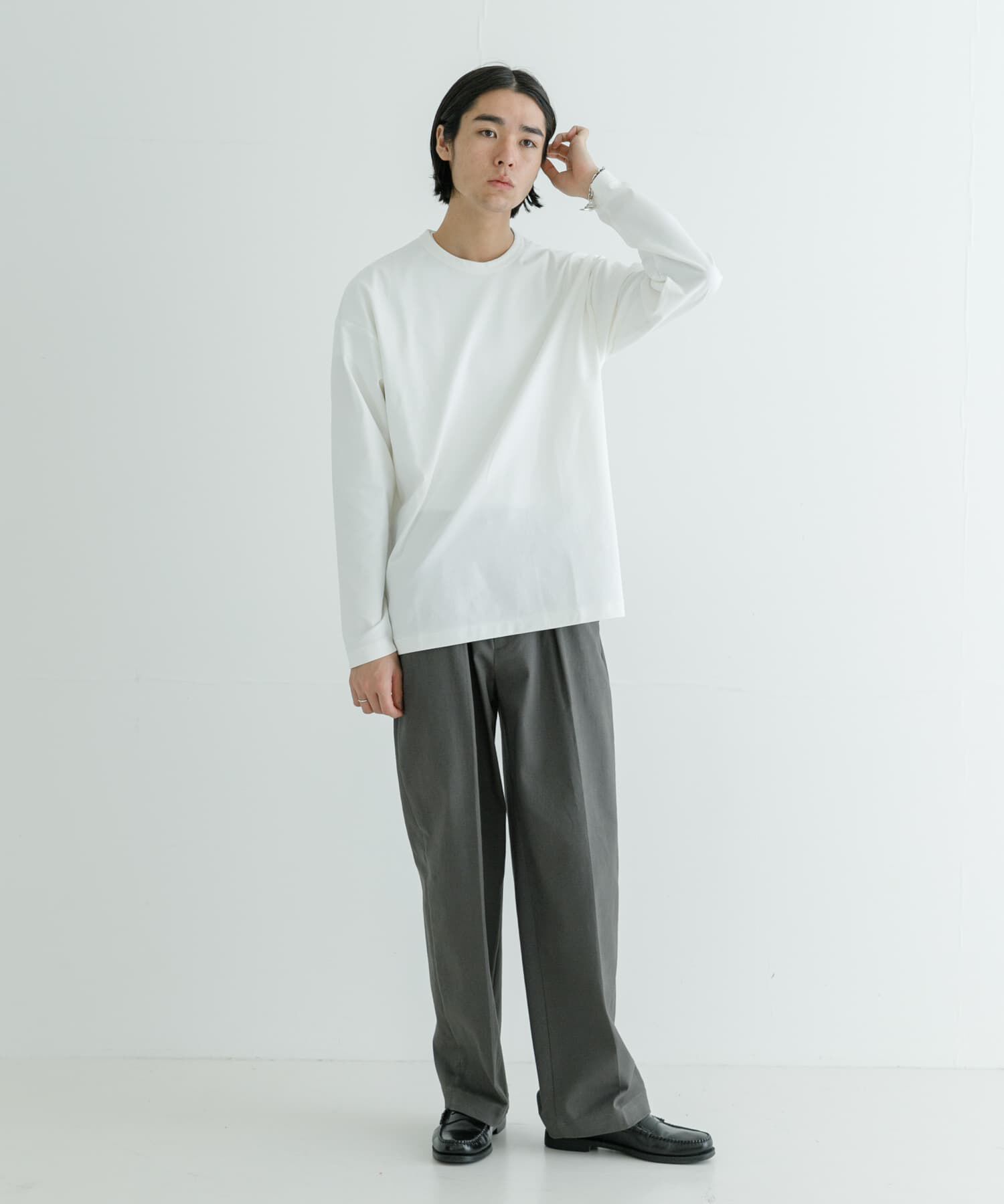 URBAN RESEARCH「コットンナイロンスムージーロングスリーブ」|Tシャツ・カットソー|