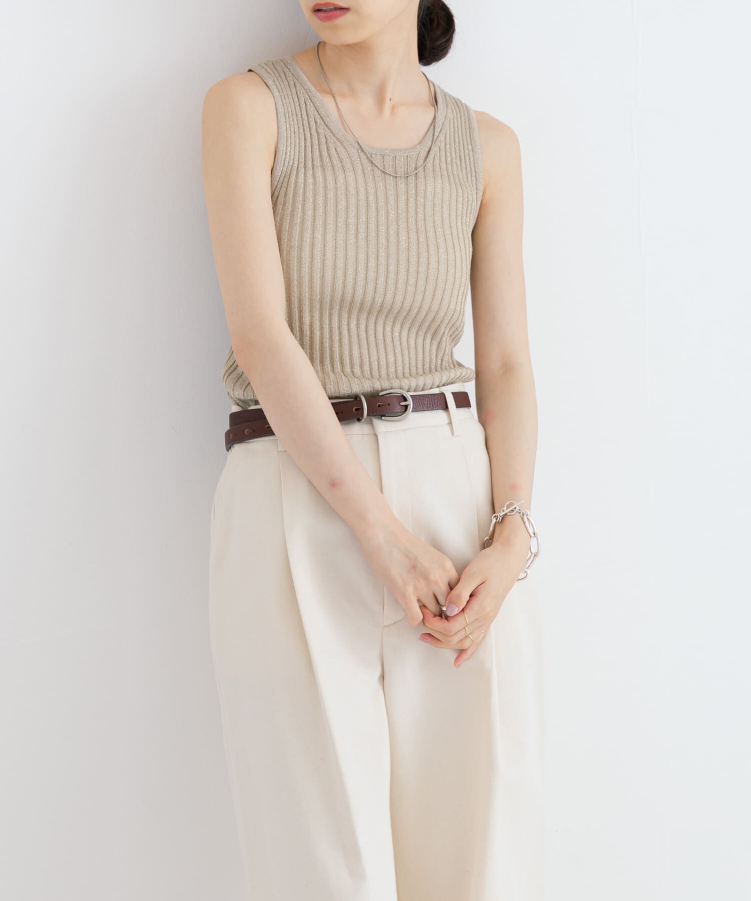 URBAN RESEARCH「ハイゲージラメタンクトップ」|タンクトップ|