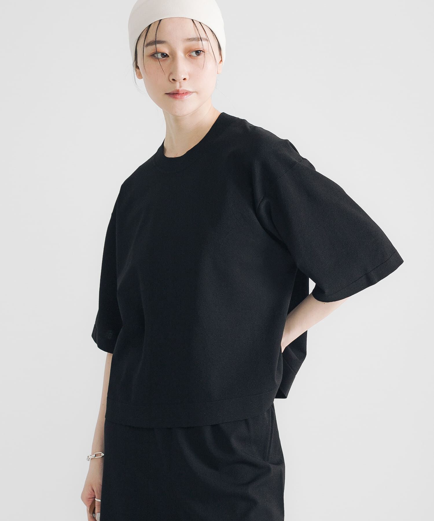 URBAN RESEARCH「ドライタッチハイゲージニットTシャツ」|Tシャツ・カットソー|