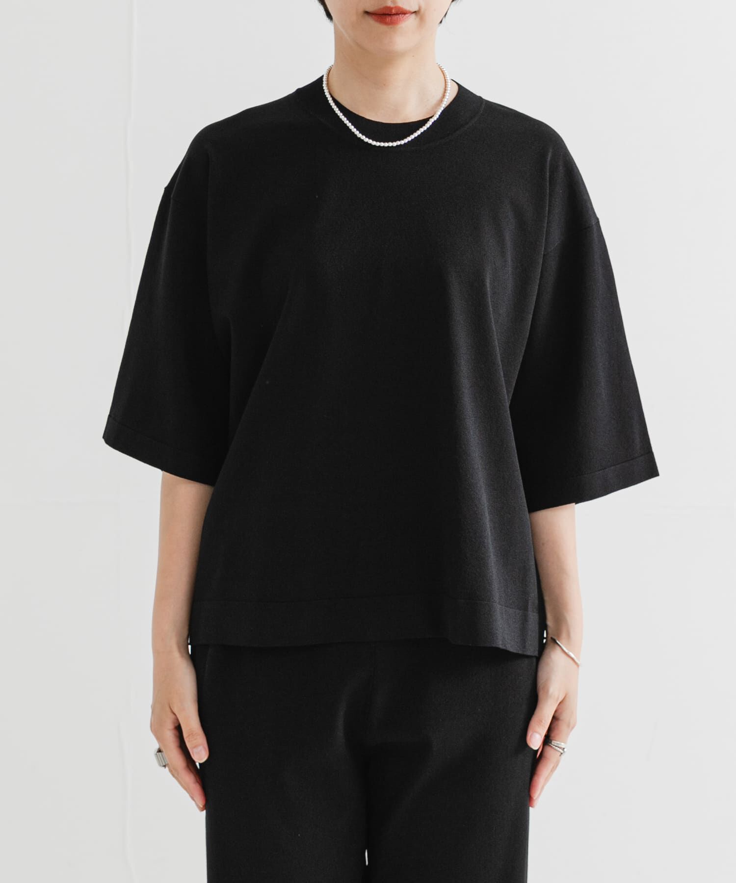 URBAN RESEARCH「ドライタッチハイゲージニットTシャツ」|Tシャツ・カットソー|