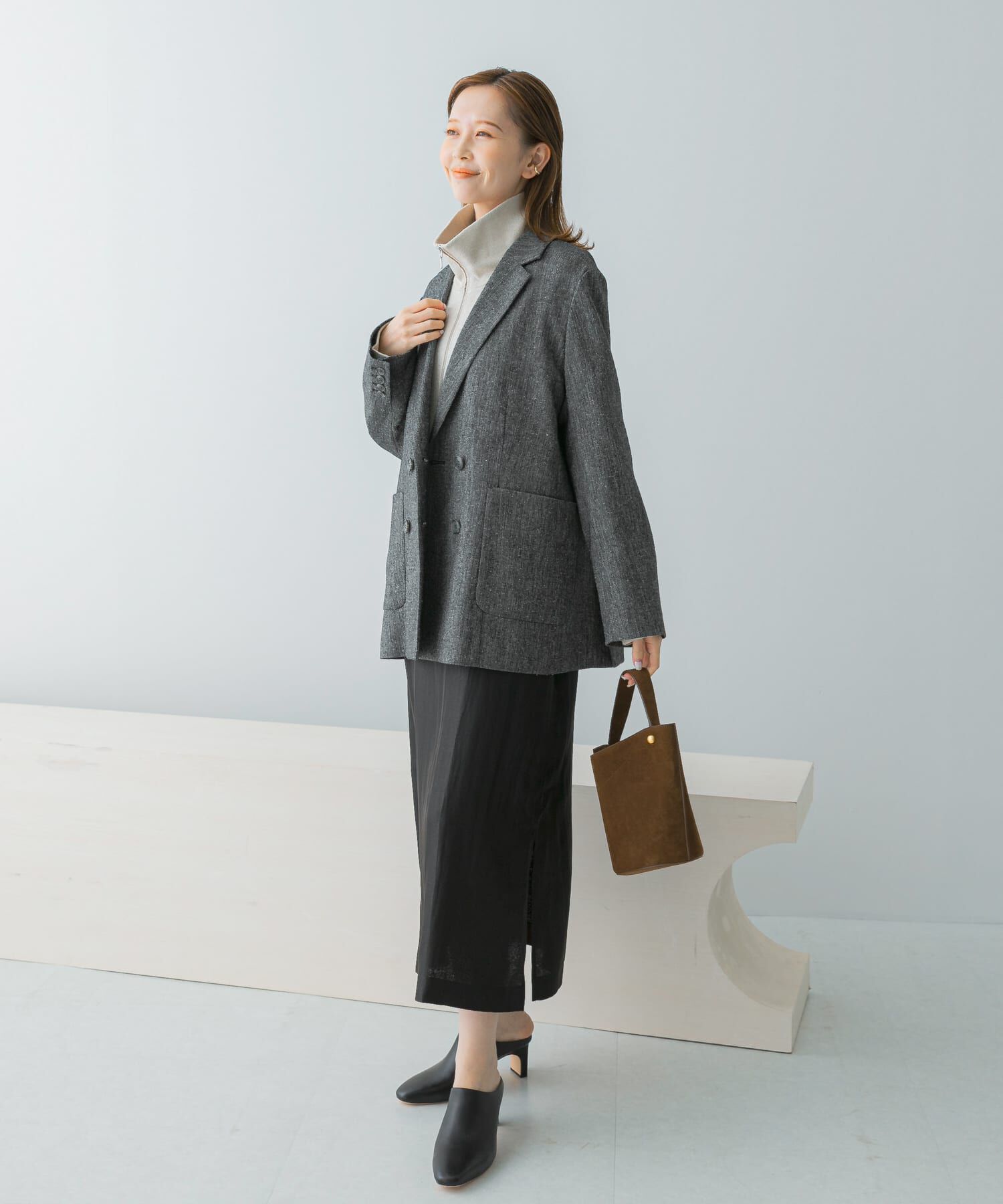 URBAN RESEARCH ROSSO「ハーフジップニット」|ニット・セーター|