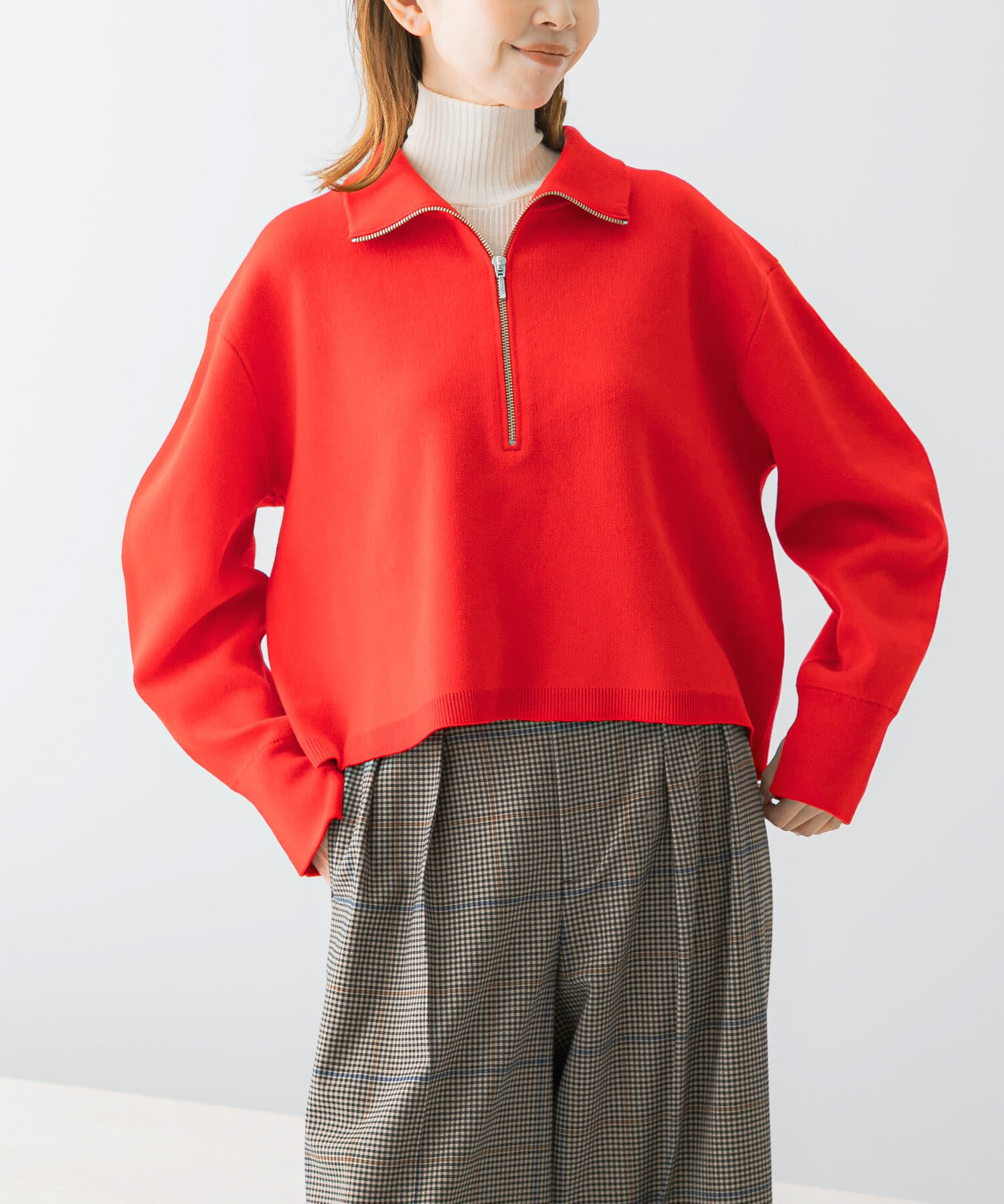 URBAN RESEARCH ROSSO「ハーフジップニット」|ニット・セーター|