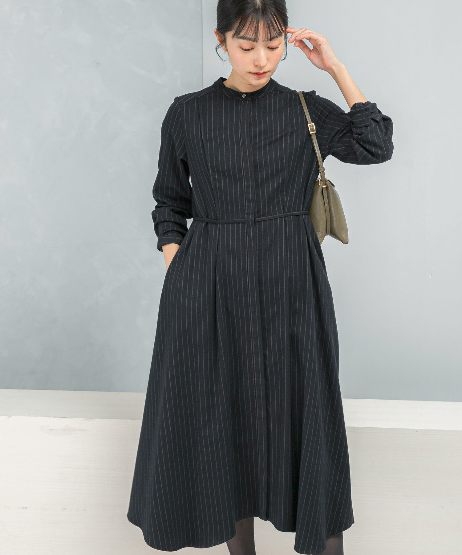 URBAN RESEARCH ROSSO「『WEB限定』イレギュラーヘムワンピース」|ワンピース|ネイビー