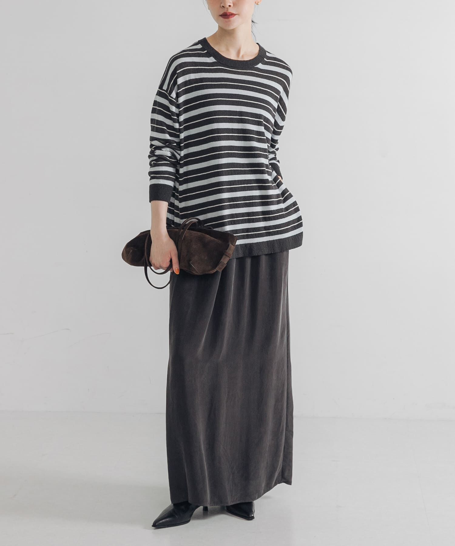 URBAN RESEARCH「マルチボーダークルーネックニット」|ニット・セーター|