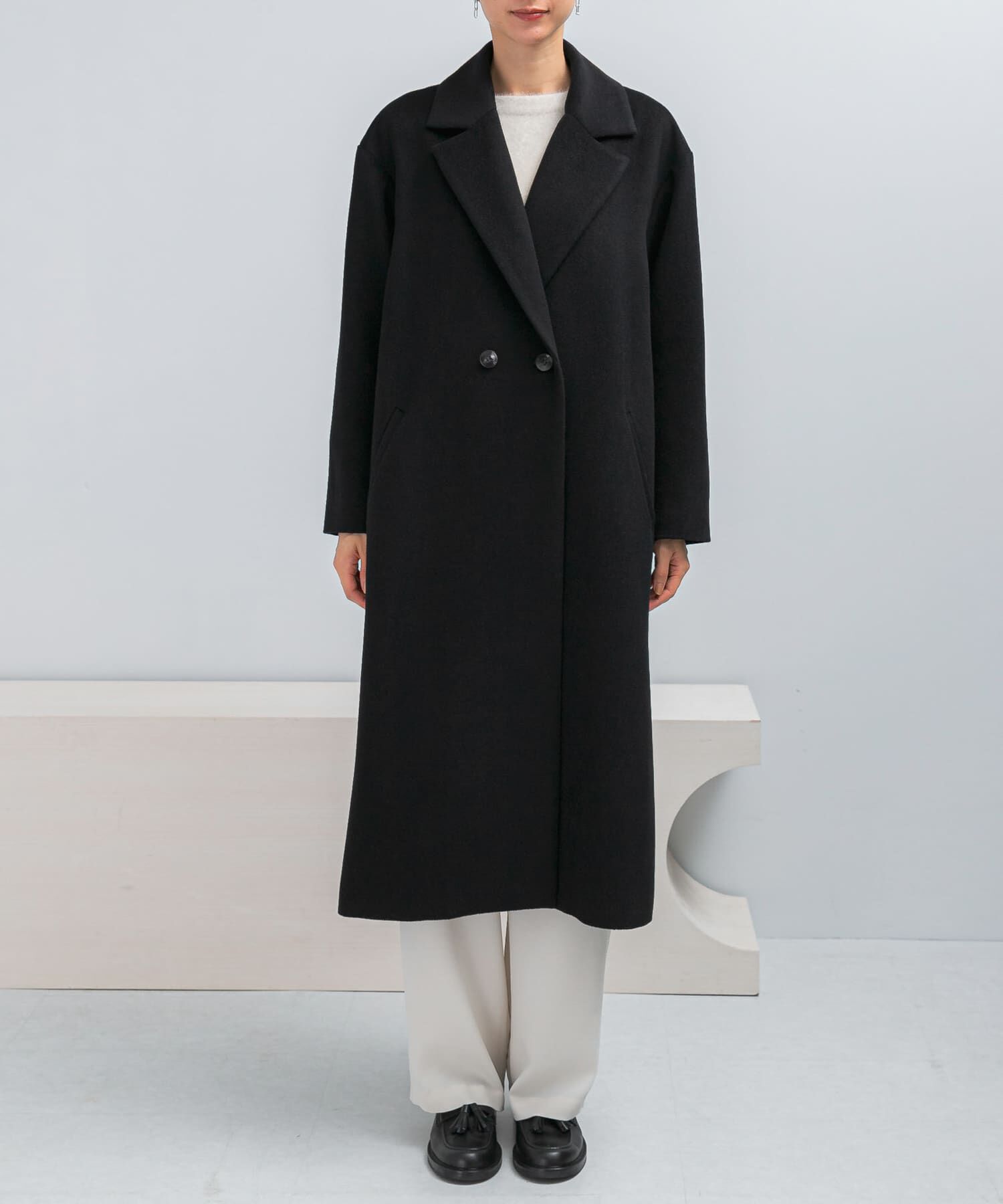 URBAN RESEARCH ROSSO「カシミヤビーバーチェスターコート」|チェスターコート|