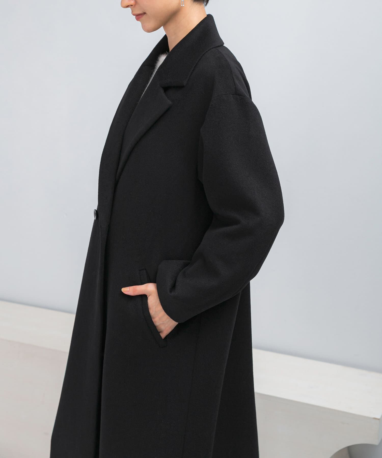 URBAN RESEARCH ROSSO「カシミヤビーバーチェスターコート」|チェスターコート|