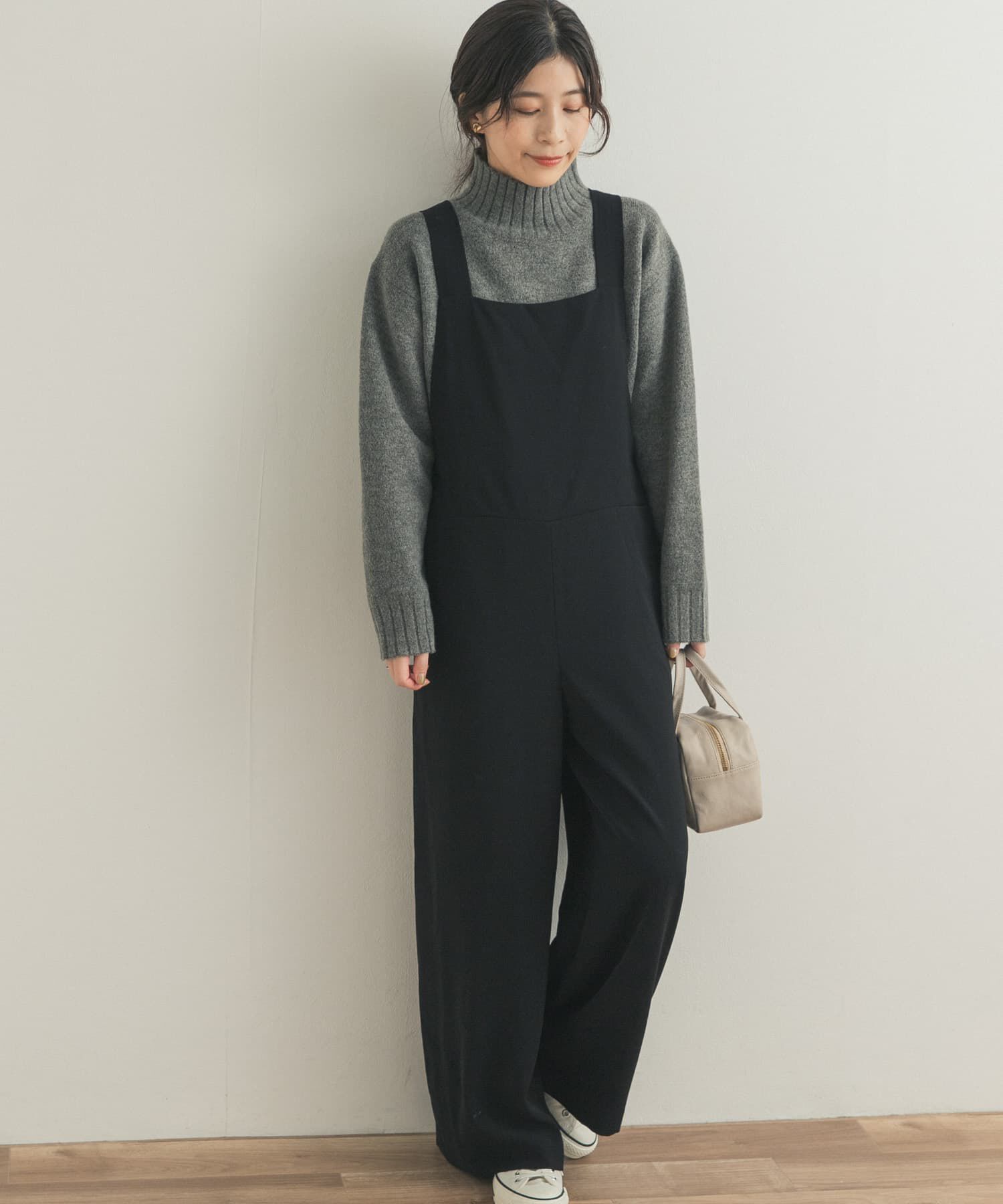 URBAN RESEARCH DOORS「リラックスイージーサロペット」|スカート|ブラック