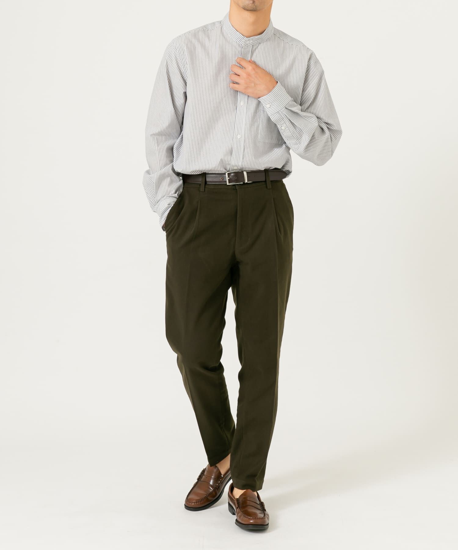 URBAN RESEARCH ROSSO「『XLサイズあり』ハイパフォーマンスブロードバンドカラーシャツ」|シャツ・ブラウス|