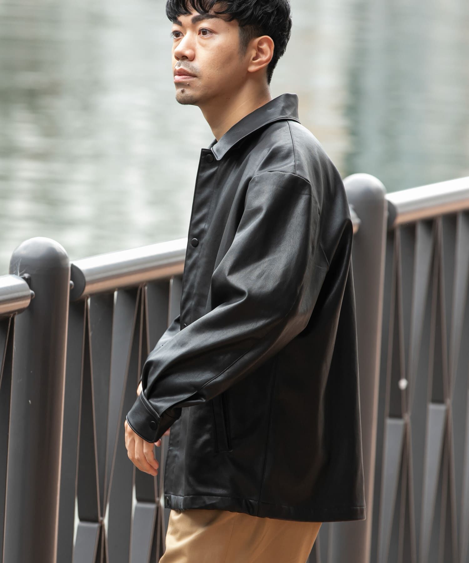 URBAN RESEARCH ROSSO「『XLサイズあり』ビーガンファブリックコーチジャケット」|その他|