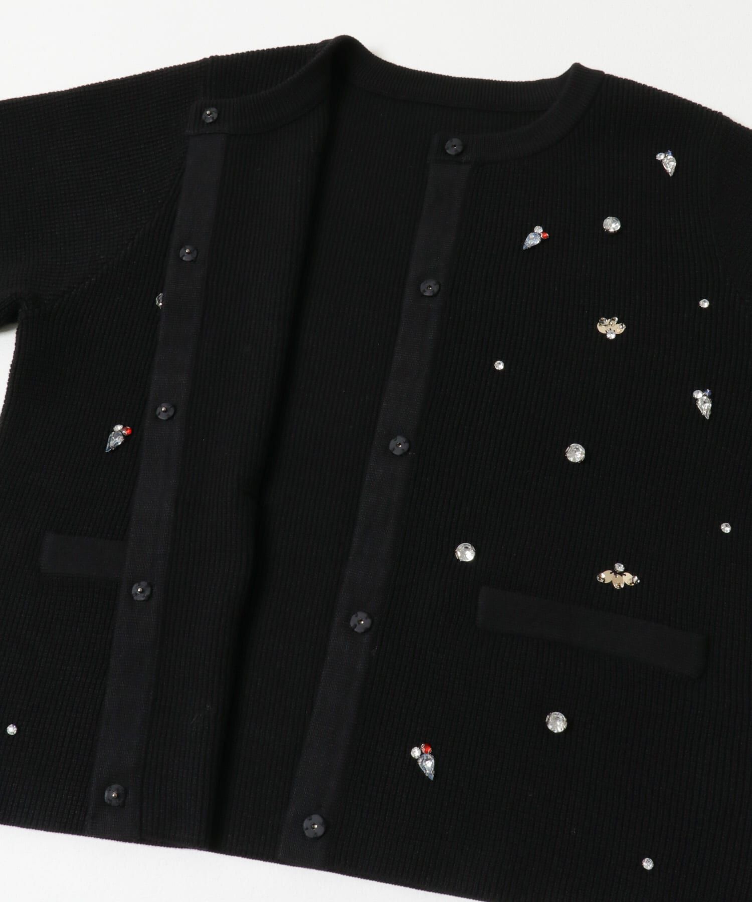 URBAN RESEARCH ROSSO「ビジューショートカーディガン」|カーディガン|