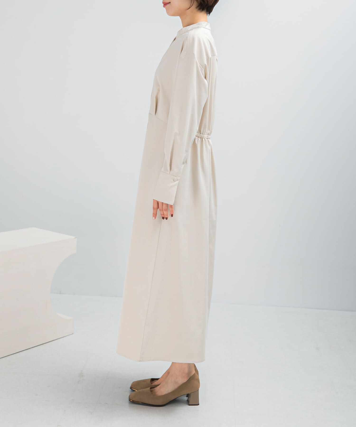 URBAN RESEARCH ROSSO「ウォッシャブルウエストマークワンピース」|ワンピース|