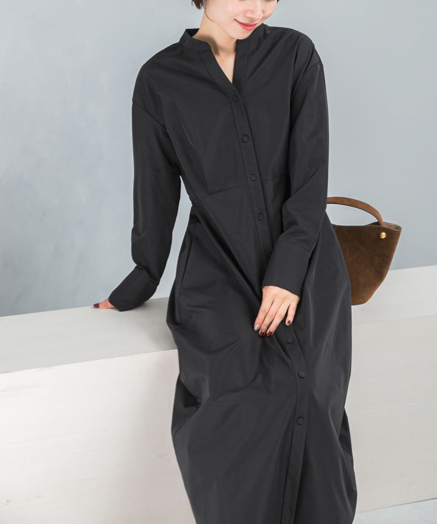 URBAN RESEARCH ROSSO「ウォッシャブルウエストマークワンピース」|ワンピース|