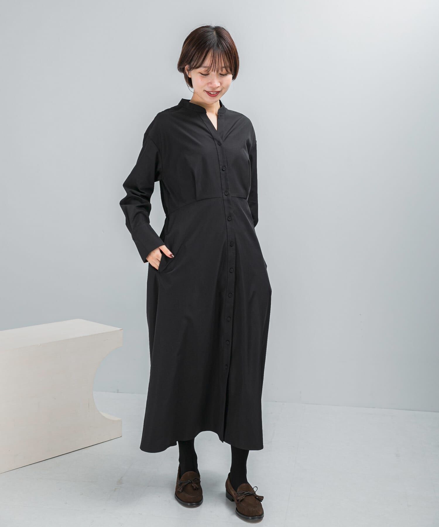 URBAN RESEARCH ROSSO「ウォッシャブルウエストマークワンピース」|ワンピース|