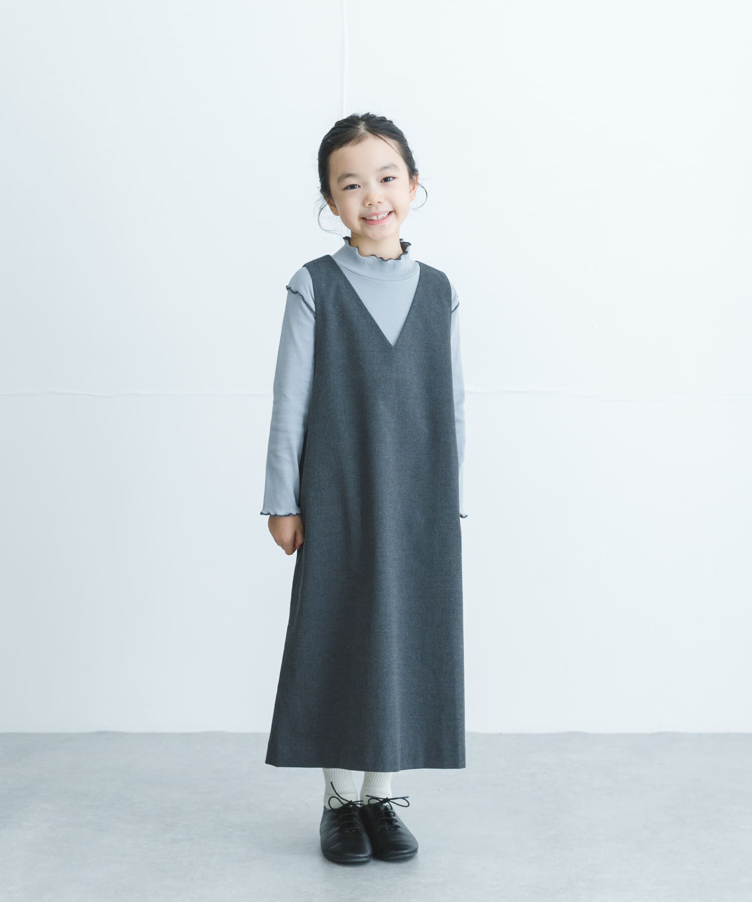 URBAN RESEARCH DOORS「『親子リンク』『UR TECH』ジャンパースカート(KIDS)」|ワンピース|チャコールグレー