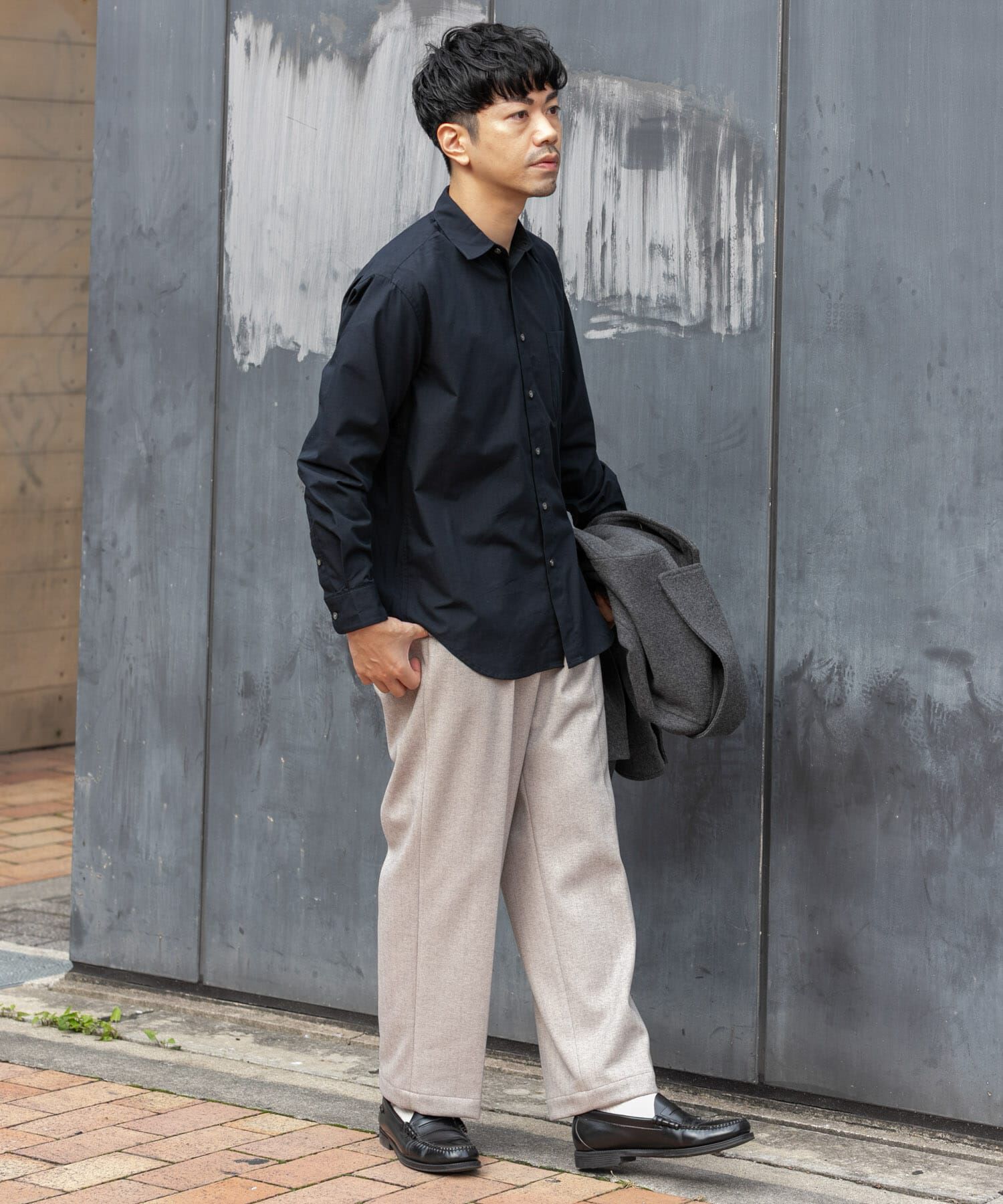 URBAN RESEARCH ROSSO「ストレッチヘリンボーン1タックワイドスラックス」|その他|