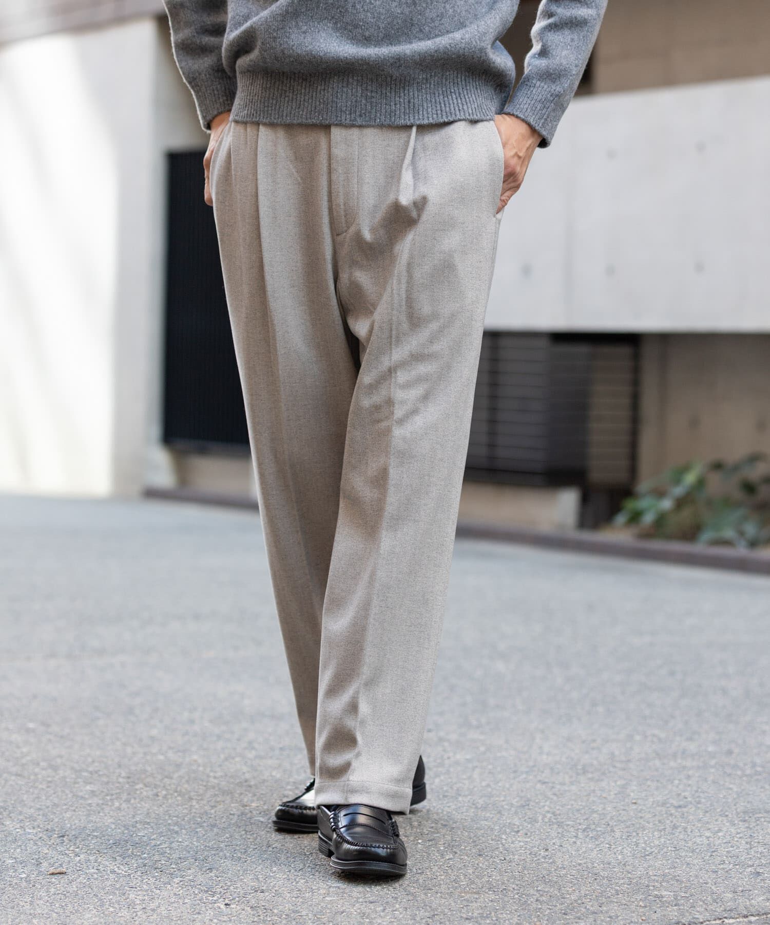 URBAN RESEARCH ROSSO「ストレッチヘリンボーン1タックワイドスラックス」|その他|