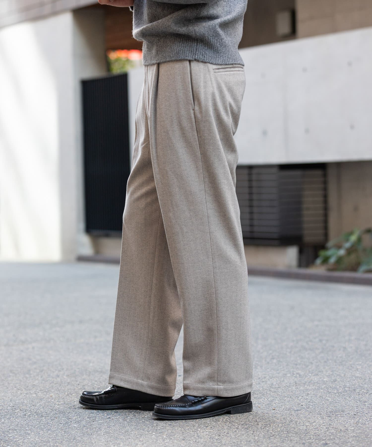 URBAN RESEARCH ROSSO「ストレッチヘリンボーン1タックワイドスラックス」|その他|