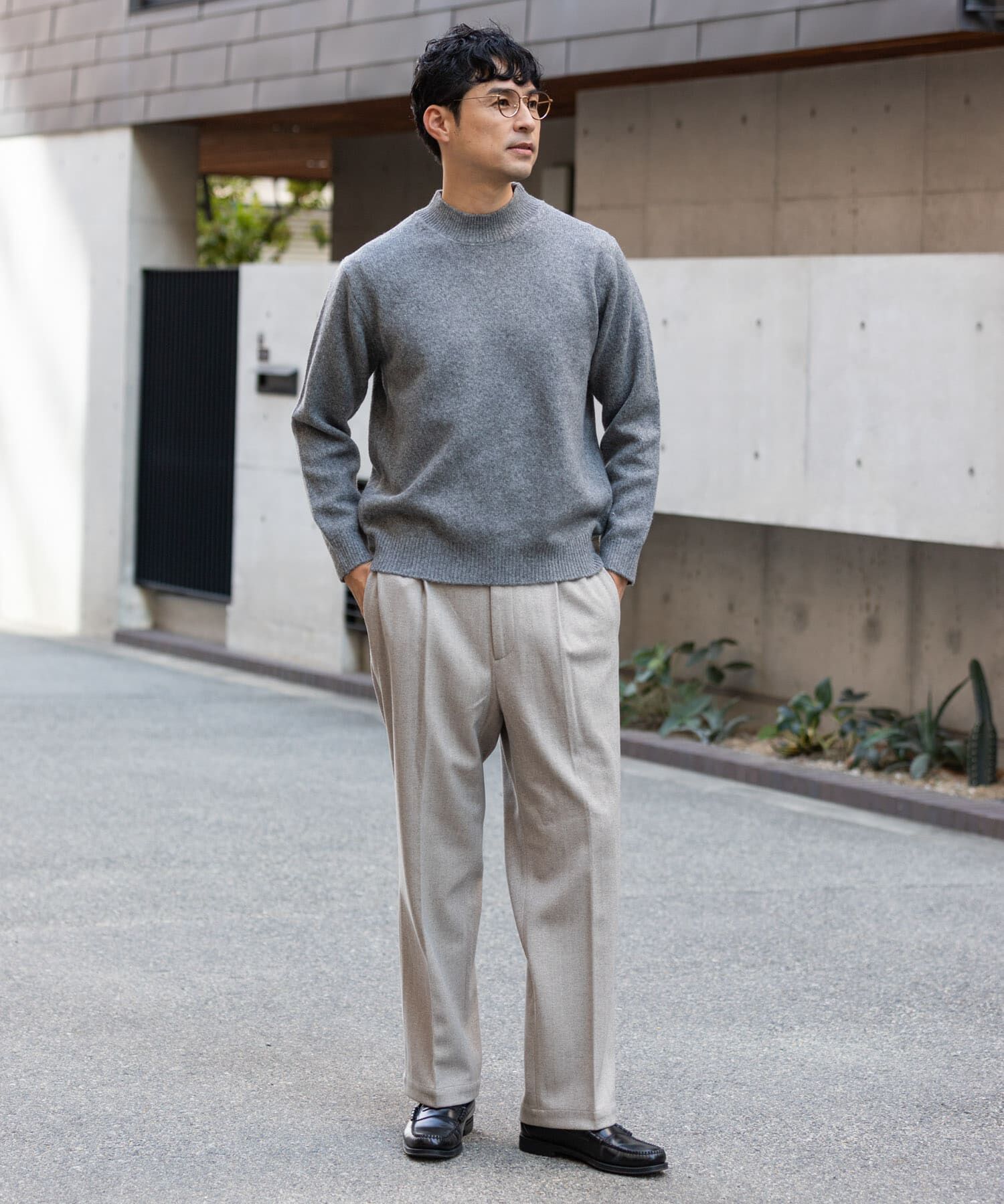 URBAN RESEARCH ROSSO「ストレッチヘリンボーン1タックワイドスラックス」|その他|