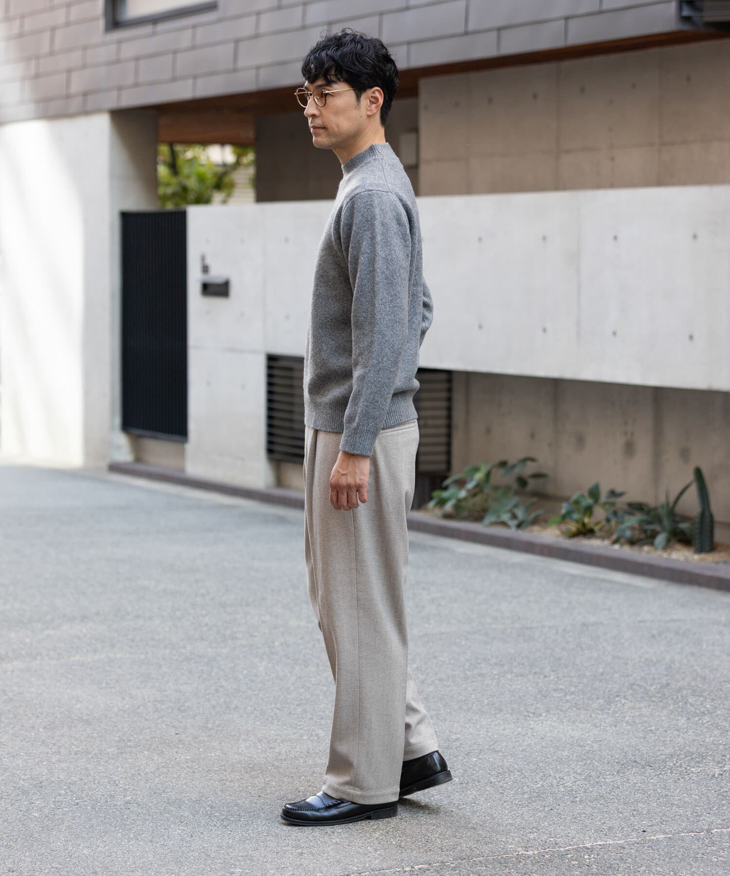 URBAN RESEARCH ROSSO「ストレッチヘリンボーン1タックワイドスラックス」|その他|