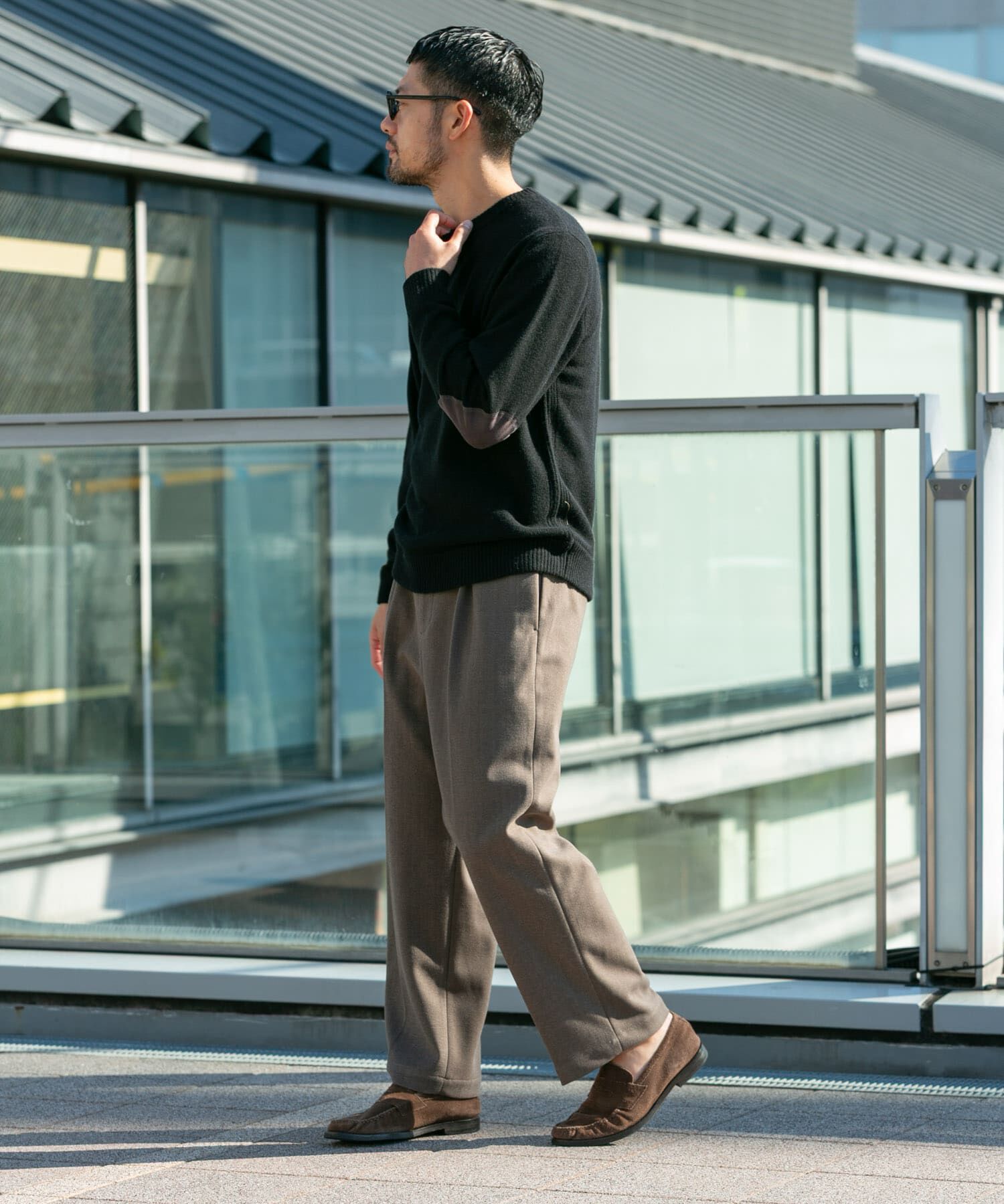 URBAN RESEARCH ROSSO「ストレッチヘリンボーン1タックワイドスラックス」|その他|