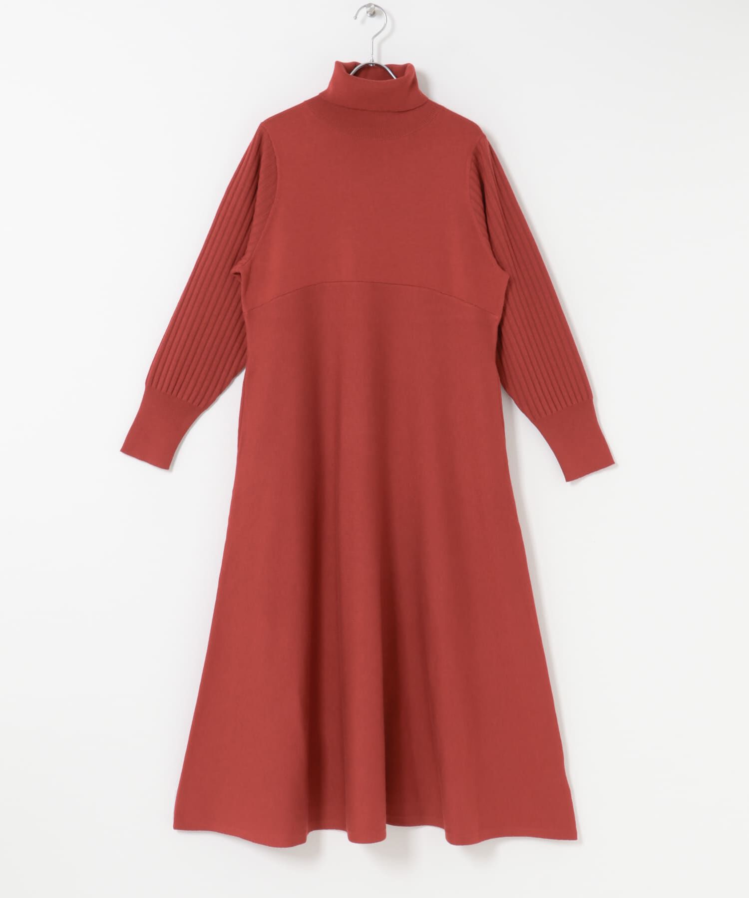 URBAN RESEARCH ROSSO「『WEB限定』タートルネックデザインスリーブワンピース」|ワンピース|