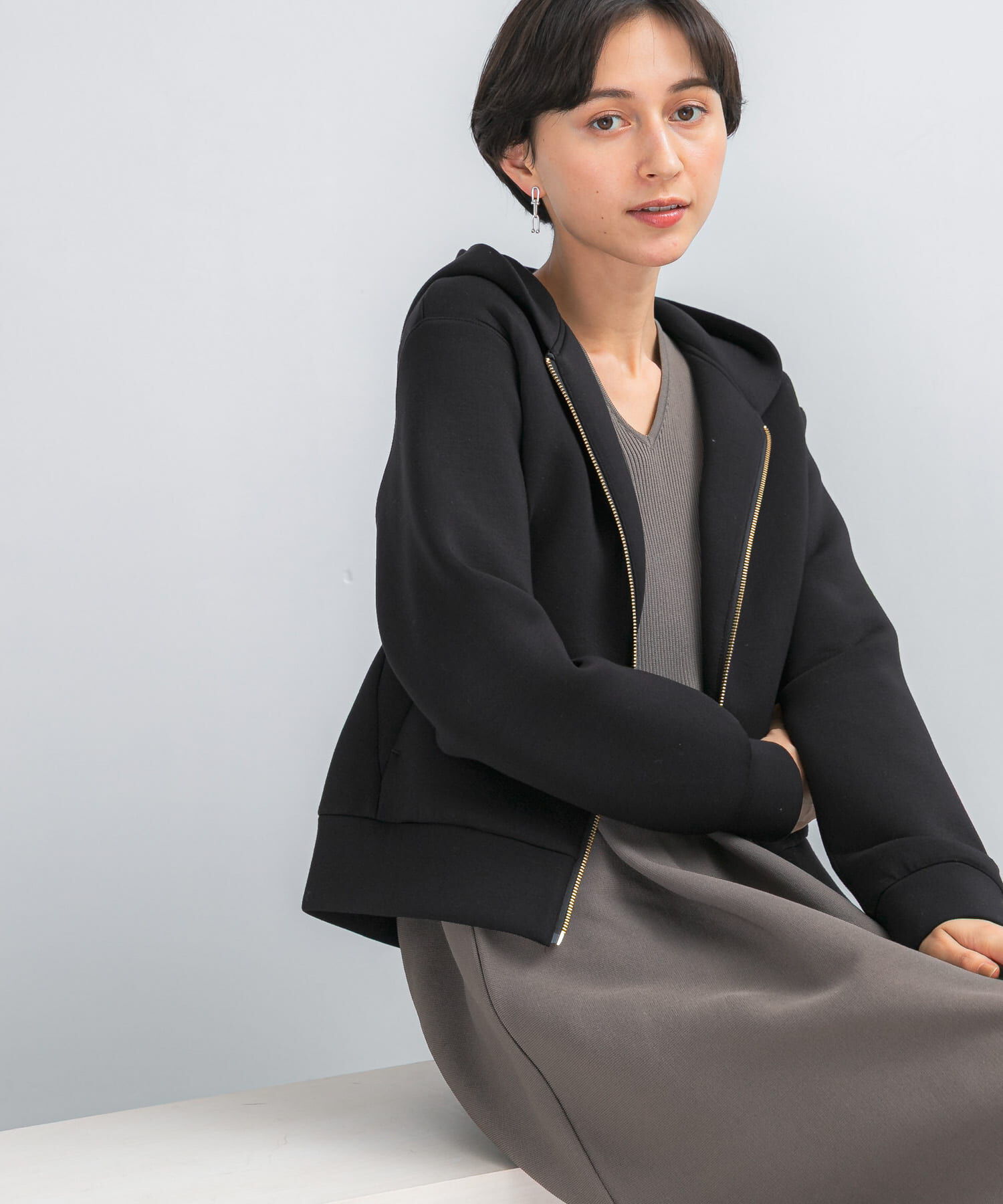 URBAN RESEARCH ROSSO「『WEB限定』刺繍ダンボールパーカー」|パーカー|