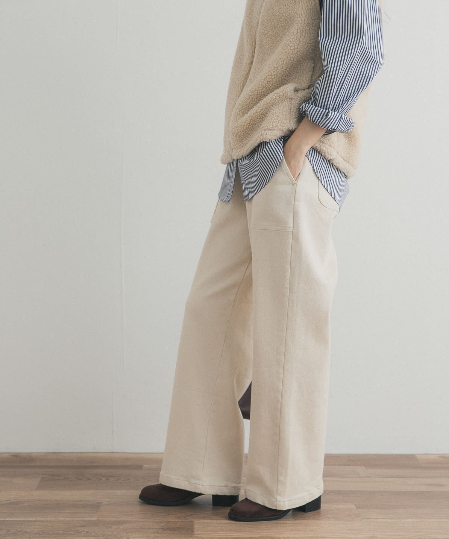 URBAN RESEARCH DOORS「裏起毛ベイカーイージーパンツ」|その他|