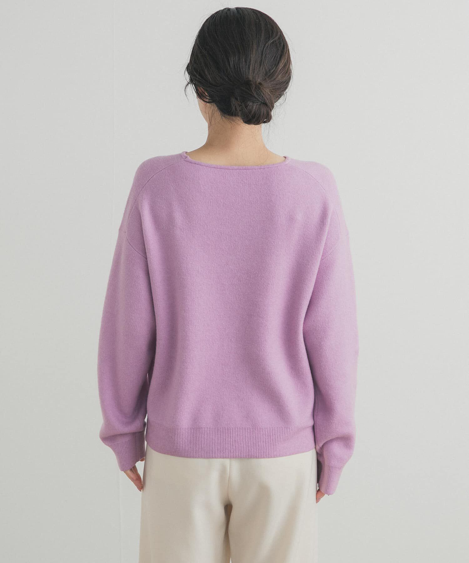 URBAN RESEARCH DOORS「ボートネックスムースプルオーバー」|ニット・セーター|