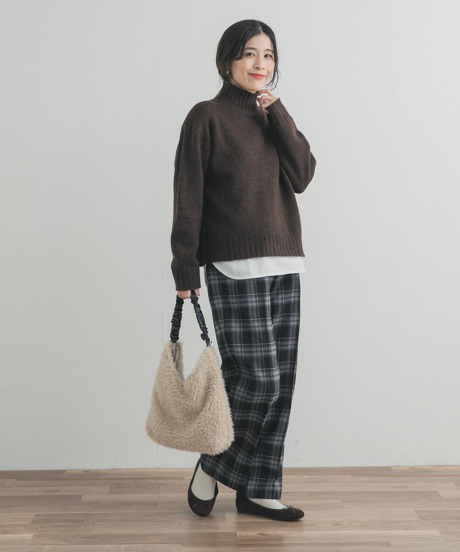 URBAN RESEARCH DOORS「『UR TECH』チェックストレートイージーパンツ」|その他|