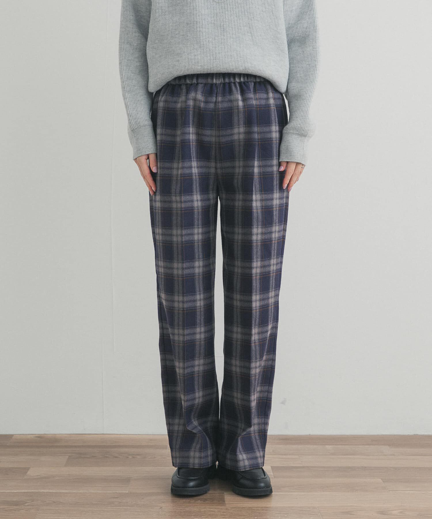 URBAN RESEARCH DOORS「『UR TECH』チェックストレートイージーパンツ」|その他|