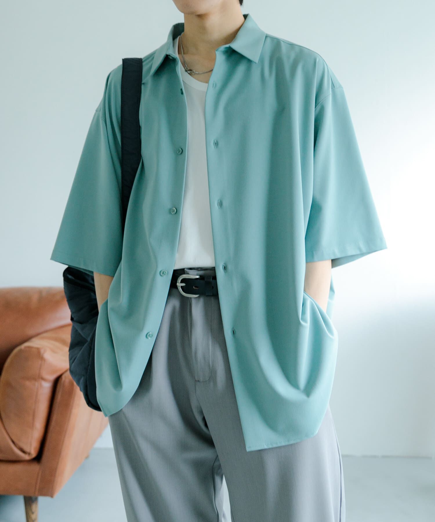 SENSE OF PLACE by URBAN RESEARCH「『ユニセックス』エクストラルーズシャツ(5分袖)」|シャツ・ブラウス|