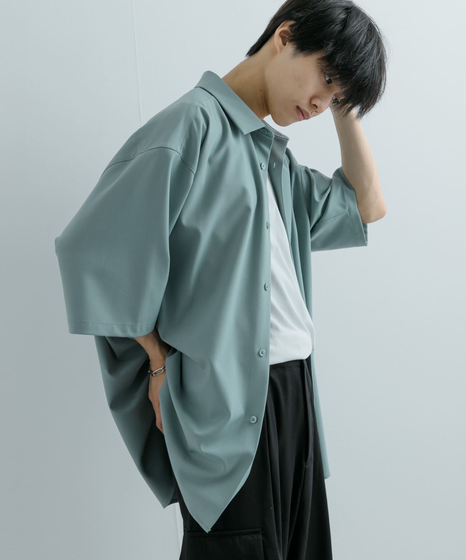 SENSE OF PLACE by URBAN RESEARCH「『ユニセックス』エクストラルーズシャツ(5分袖)」|シャツ・ブラウス|